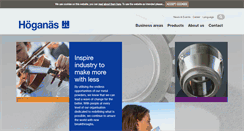 Desktop Screenshot of hoganas.com